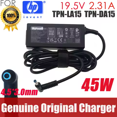 Genuine HSTNN-CA40 TPN-LA15 TPN-CA14 L25296-001 For HP ENVY 19.5V 2.31A 45W x360 AC adapter power Ch