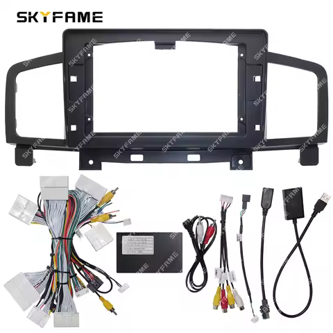 SKYFAME Car Frame Fascia Adapter Canbus Box Decode Android Radio Dash Fitting Panel Kit For Nissan Q