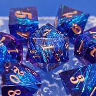 Resin dice coc Running Group dice Set DND Multi-faced dice TRPG Dungeons and Dragons dice Board Game