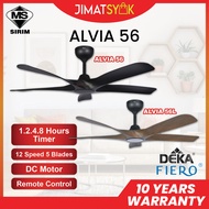 DEKA FIERO ALVIA 56 | ALVIA 56 LED 56 Inch 5 Blades 12 Speed + Reverse Mode DC Motor Remote Control 