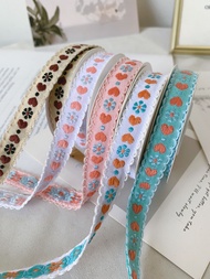 Heart Embroidery Lace Lace Handmade diy Ethnic Style Ribbon Clothing Ribbon Edge Decoration Ribbon R