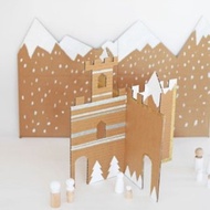 DIY Cardboard Castle, Kids Toys, PDF Materials, New Year Ideas, Christmas Castle