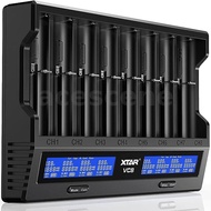XTAR VC8 21700 18650 Battery Charger Fast Charging Intelligent Charger Type-C LCD Display 21700 Batt