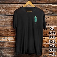 Men's T-SHIRTS DISTRO LOGO FEATHER MEN'S T-SHIRTS JUMBO ADULT T-SHIRTS XL 2XL XXXL 3XL - 7XL