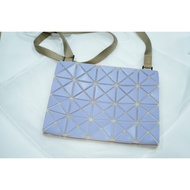 Marco Shop BAOBAO ISSEY MIYAKE Crossbody Bag Shoulder Color Matching Purple Beige Limited Ginza Coun