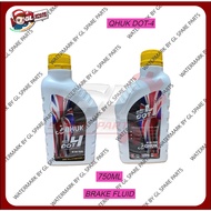 QHUK BRAKE FLUID DOT4 (750ML) BRAKE OIL DOT-4 WHITE MINYAK BRAKE