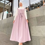 Ivon Dress / Dress Wanita Kekinian 2021 / baju ootd ala selebgram / baju untuk style hijab / gamis t