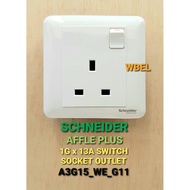 SCHNEIDER AFFLE PLUS 13A SOCKET OUTLETS SERIES ( 1 GANG / 2 GANG )