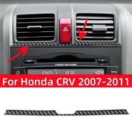 :{-- “สำหรับฮอนด้า CRV 2007 2008 2009 2010 2011อุปกรณ์เสริมคาร์บอนไฟเบอร์ภายในรถแถบระบายอากาศตกแต่งด้านล่างฝาครอบ