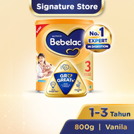 Bebelac 3 Vanilla GroGreat+ Susu Pertumbuhan Bubuk 800 GR