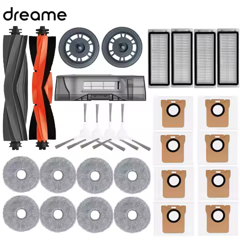 Dreame L20 Ultra Robot Vacuum Spare Parts Dreame L30 Ultra Rubber Main Side Brushes Mop Cloths HEPA