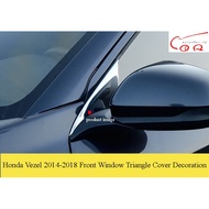 Honda Vezel 2014-2018 Front Window Triangle Side Cover Decoration Molding Trim Garnish
