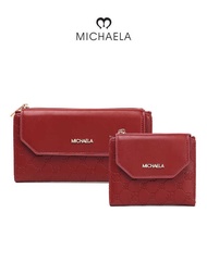 MICHAELA Korean Fashion Long Wallet for Women Butterfly-Like Emed 12 Card Slots MLP55100 2Q