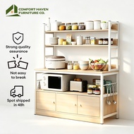 Comfort Haven Furniture Co. Kitchen Storage Cabinet & Microwave Cabinet 3-5 Layers (80-120cm)