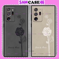 Samsung galaxy Note 8 / 910 / 20 lite plus ultra bag Pair Of cute And Beautiful Cartoon Rose Case