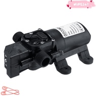 WUPEI47G9 Self Priming Pump, 12V DC 6 L/Min Diaphragm Water Pump, Durable 70W 0.9MPA 130Psi 20mm Pip