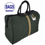 BagsMarket Luggage Romar Polo กระเป๋าเดินทาง กระเป๋าถือ กระเป๋าใส่เสื้อผ้า ขนาด 18 นิ้ว Style Vintage Canvas Code R522018-4 (Dark Grey)