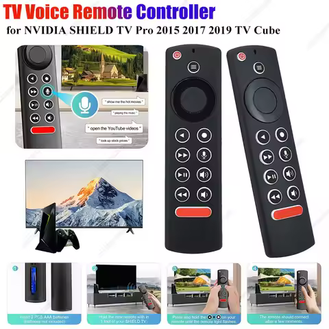 TV Voice Remote Controller Battery Powered Replace Voice TV Remote Control Voice Controller for NVID