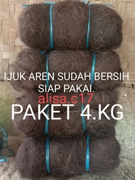 Ijuk Aren Halus Super KERING BERSIH 4 Kg Ijuk Aren Resapan Ijuk Saringan Air Ijuk Media Filter Ijuk