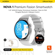 Morein Nova 1 Smartwatch - 1.43 Layar AMOLED | Tahan Air IP68 | Mendukung Stava & Da Fit | Panggilan