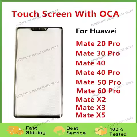 Outer Screen For Huawei Mate 60 Pro X5 X3 50 40 30 20 X2 Touch Panel LCD Display Front Glass Cover R