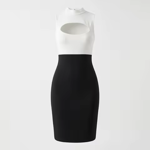 Women S Lingerie Set Collar Hollow Out Slim Dress Office Secretary Teacher Cosplay Costume Short Ski