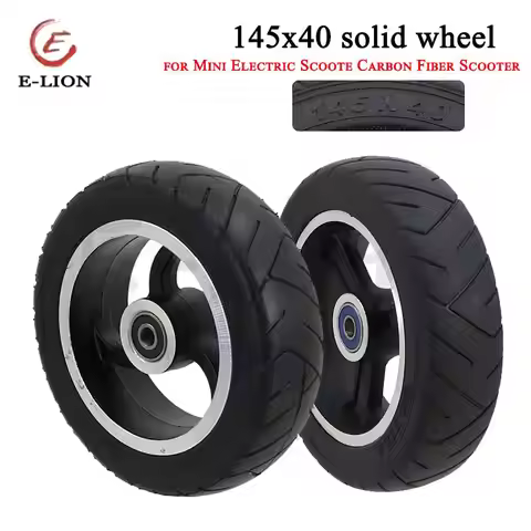 6Inch 145x40 Wheel Solid Tire with Alloy Rim/Plastic Hub for Mini Electric Scooter Fastwheel F0,jack