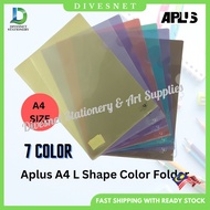 Aplus A4 L Shape Color Document Holder Stationery File Folder Report File Fail Plastik Murah Fail Fo