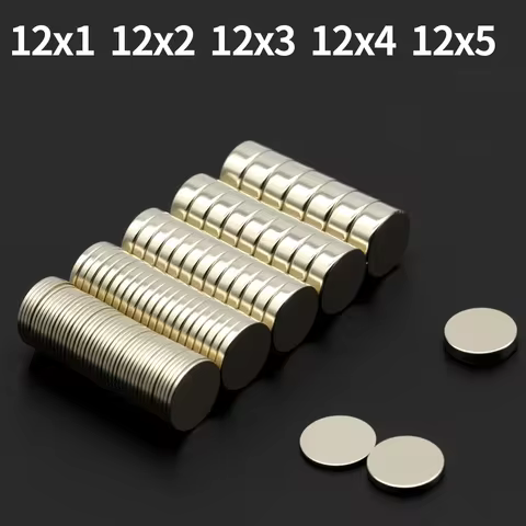 12x2 12x3 12x5mm Round Super Strong Magnet Powerful Neodymium Magnets N35 NdfeB Permanent Magnetic i