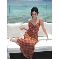 Strap dress flatters European and American figure | 1349