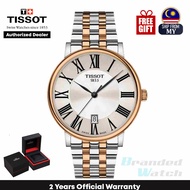Tissot T122.410.22.033.00 Men's Carson Premium Quartz Analog Roman Index 2 Toned Steel Man Dress Wat