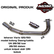 pipa leheran 28/32mm kenalpot Vario Old 125 PCX CBU MODEL DAENG KOLONG CACING Knalpot