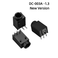 DC003-1.3 3Pin DIP DC Power Jack Socket 1.3mm Pin Headed & Flat Head For Audio Charger