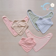 [YOUrs YOUrs] Cuckoo Cotton-Summer Cool Double-Sided Bib Mesh Saliva Towel Triangle