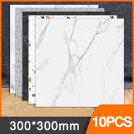 10PCS Marble-Patterned Floor Tiles Delicate Texture Jubin Lantai Bercorak Batu Used For Improving Re