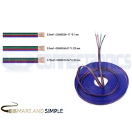 LED 4P RGB Flat cable 18awg-22awg (per meter)