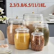 Airtight Transparent Plastic Container Large Capacity Spices Storage Insect-Proof Moisture-Proof Ric