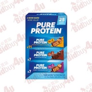 Pure Protein Bar Variety Pack 3合1蛋白質能量棒 一盒25條裝