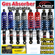APIDO Adjustable Gas Absorber 310MM 330MM 340MM 270MM EX5 WAVE100 125 DASH BONUS SPORT KRISS LAGENDA