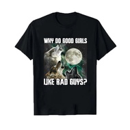 Bad Guys Wolf Graphic T Shirt Cotton Oversized Tee