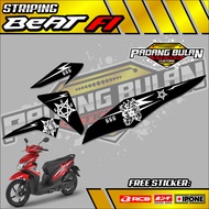 MOTORCYCLE VARIATION STRIPING HONDA BEAT FI 666 SATANIC MOTORCYCLE VARIATION STICKER/ BEAT FI 666 SA