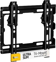 Low Profile Tilt TV Wall Mount Bracket for Most 23-43 inch LED, LCD OLED, Plasma Flat Panel and Curv
