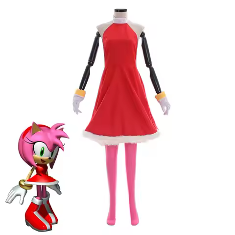 Amy Rose Stage Cosplay Costume Outfits Super Sonic Tarsnak Hedgehog For Party Role Play Uniform Dres