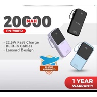 PINENG PN798PD 20000MAH 22.5W FAST CHARGE BUILT IN CABLE