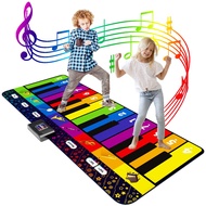 SUNLIN 6 ft. Floor Piano Mat for Kids & Toddlers, Giant Piano Mat, 24 Keys, 10 Built in Songs, 8 Ins