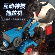Mr. Niu Handheld Tractor Funny Toy Baby Interactive Stunt Tractor Children's Toy L5NE