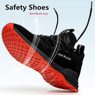 Fashion Safety Shoes Men's Work Shoes Anti-smashing Anti-piercing Lightweight Sport Shoes 2K3K 8DOW