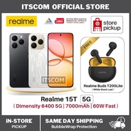 realme 15T 5G Smartphone 8GB/12GB + 256GB ROM 50MP Front & Rear AI Cameras 7000mAh Titan Battery
