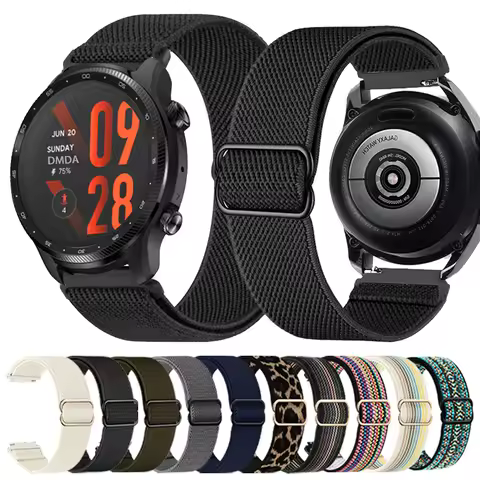 Nylon Loop Watch Band For TicWatch Pro 3 Ultra E3 E2 S2 Pro X GTW 2021 Sports Strap 20 22mm Smartwat
