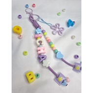 GANTUNGAN Chubby Charm Bag Custom Name | Name Keychain | Name Bag Hanger tumbler Hanger/